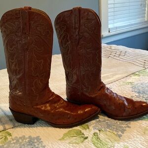 Lucchese Ostrich Leather boots